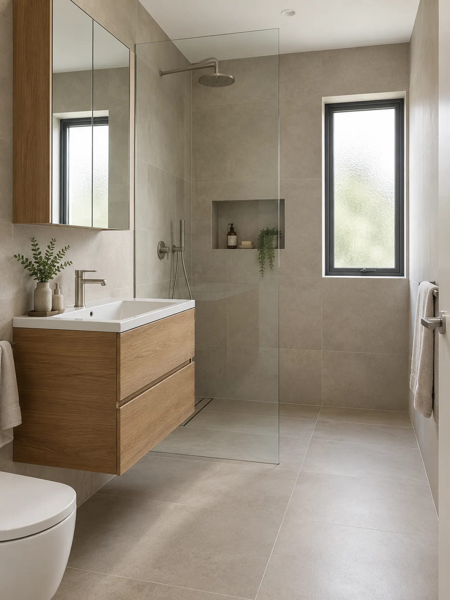 Style reference: Small Bathroom with a Walk-in Shower